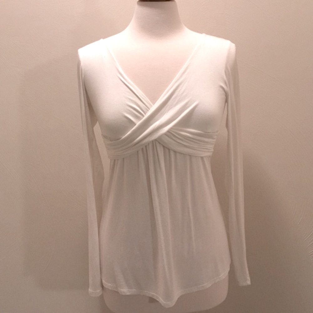 Twenty-One criss cross, long sleeve Cream. L.
